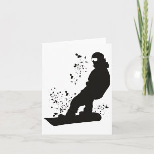 Snowboarder Colorful Snowboard Snowboarden 28 Karte