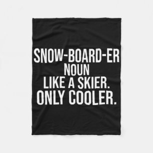 Snowboarder Definition Dictionary Funny Snowboard Fleecedecke