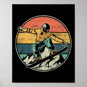 Snowboarder Extreme Sport Snowboarder Design Poster