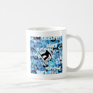 Snowboarder - gegangener Boarding-Gang Tasse
