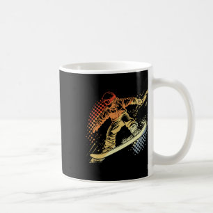 Snowboarder Grafik Retro Style Alpenversand Kaffeetasse