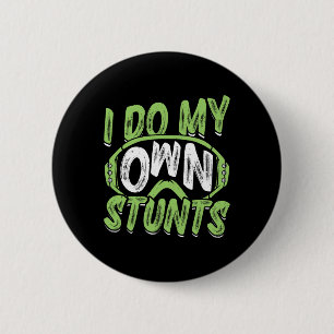 Snowboarder Ich tue meine eigenen Stunts Snowboard Button