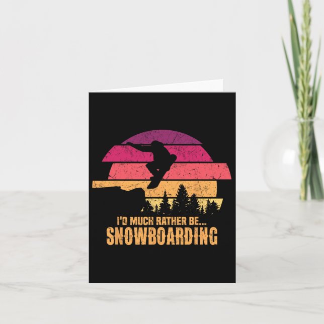 Snowboarder, ich würde eher Snowboarden Karte (Vorderseite)