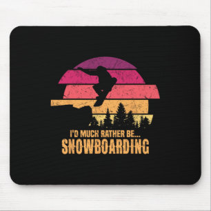 Snowboarder, ich würde eher Snowboarden Mousepad