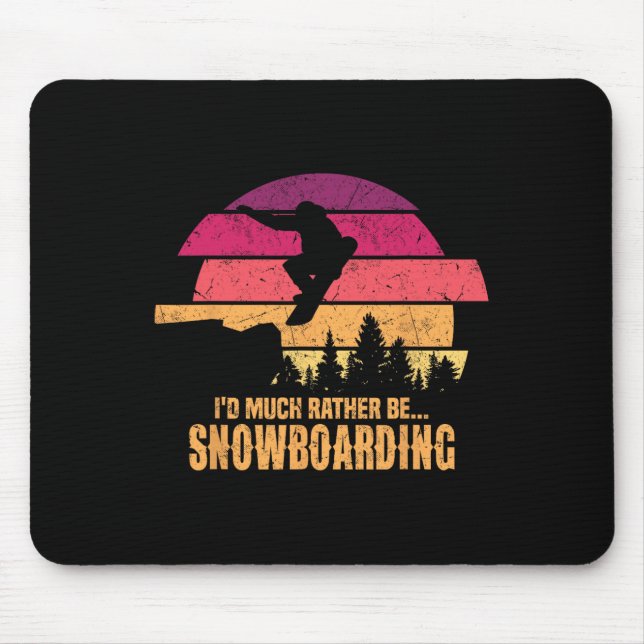 Snowboarder, ich würde eher Snowboarden Mousepad (Vorne)