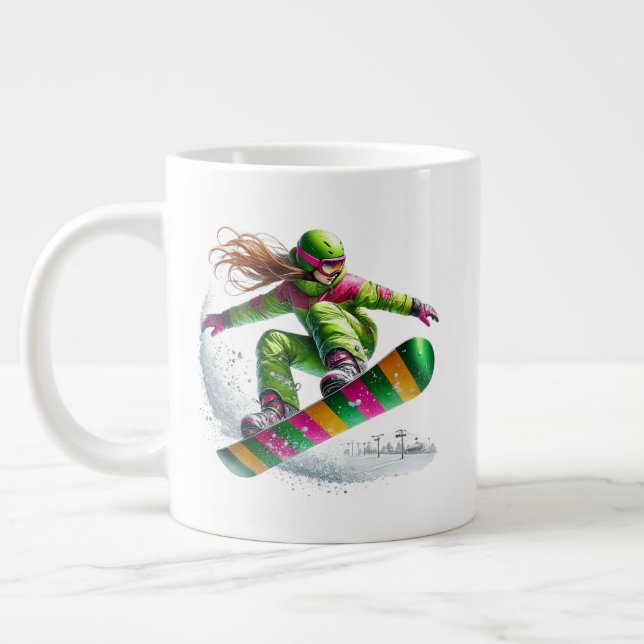 Snowboarder Jumbo  Jumbo-Tasse (Links)