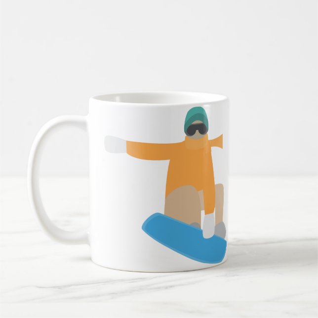 Snowboarder Kaffeetasse (Links)