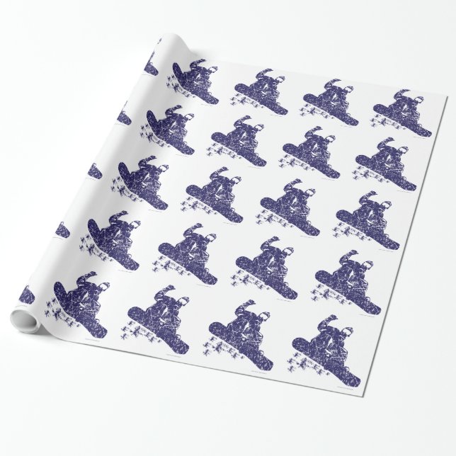 Snowboarder Kathedrale AIR Geschenkpapier (Ungerollt)