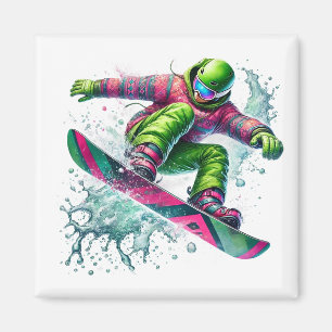 Snowboarder Magnet