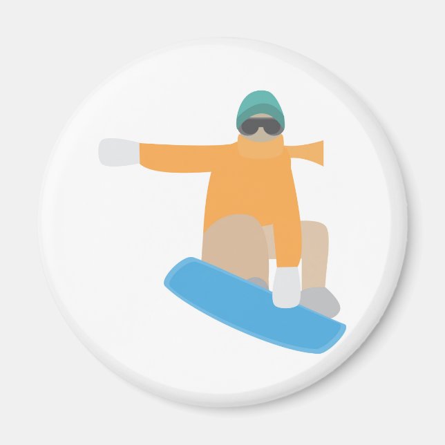 Snowboarder Magnet (Vorne)