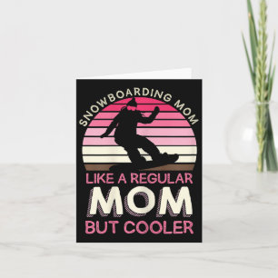 Snowboarder-Mama für Frauen wie eine reguläre Mama Karte