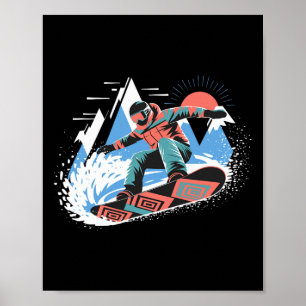 Snowboarder Master Die Pisten Snowboarden Snowboar Poster