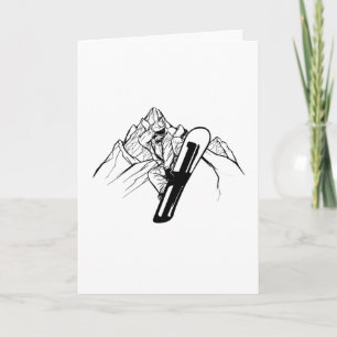 Snowboarder Mountain Adventure Karte