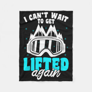 Snowboarder Mountain Gear Winter Ski Slope Snowbo Fleecedecke