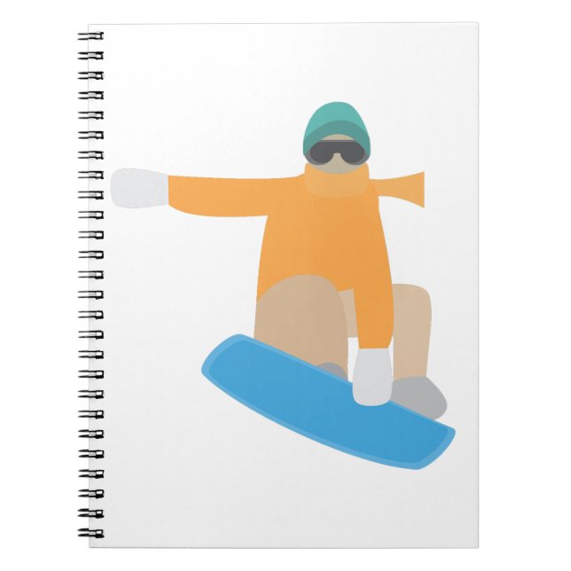 Snowboarder Notizblock (Vorderseite)