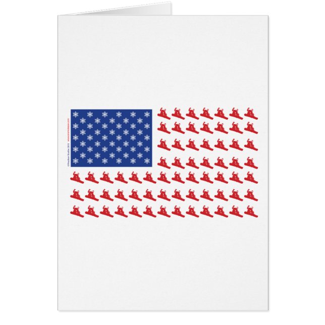 Snowboarder-Patriotic-USA-Flag (Vorne)