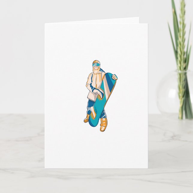 Snowboarder People Karte (Vorderseite)