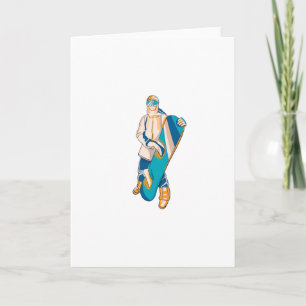 Snowboarder People Karte