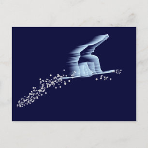 Snowboarder Postcard Postkarte