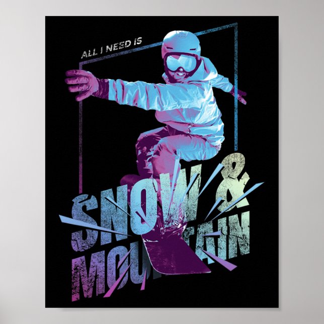 Snowboarder Poster (Vorne)