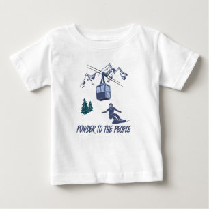 Snowboarder Power zum People Ski Resort Baby T-shirt