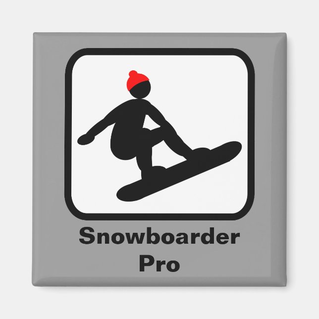 Snowboarder Pro Magnet (Vorne)