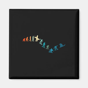Snowboarder Retro Snowboard Extreme S Magnet