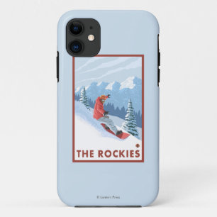 Snowboarder Scene - The Rockies iPhone 11 Hülle