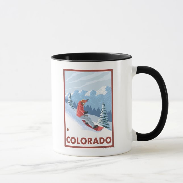 Snowboarder SceneColorado Tasse (Rechts)