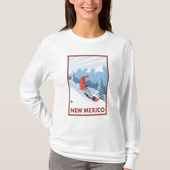 Snowboarder SceneNew Mexiko T-Shirt (Vorderseite)