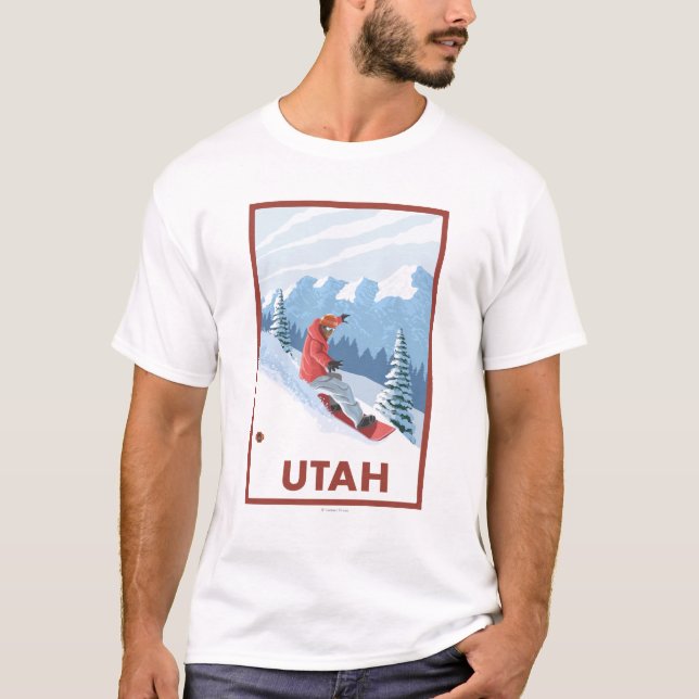 Snowboarder SceneUtah T-Shirt (Vorderseite)