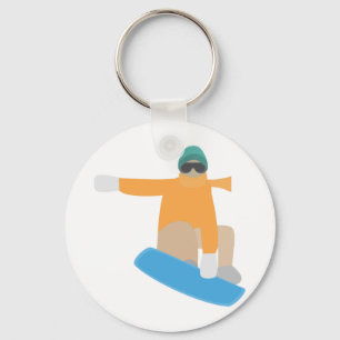 Snowboarder Schlüsselanhänger