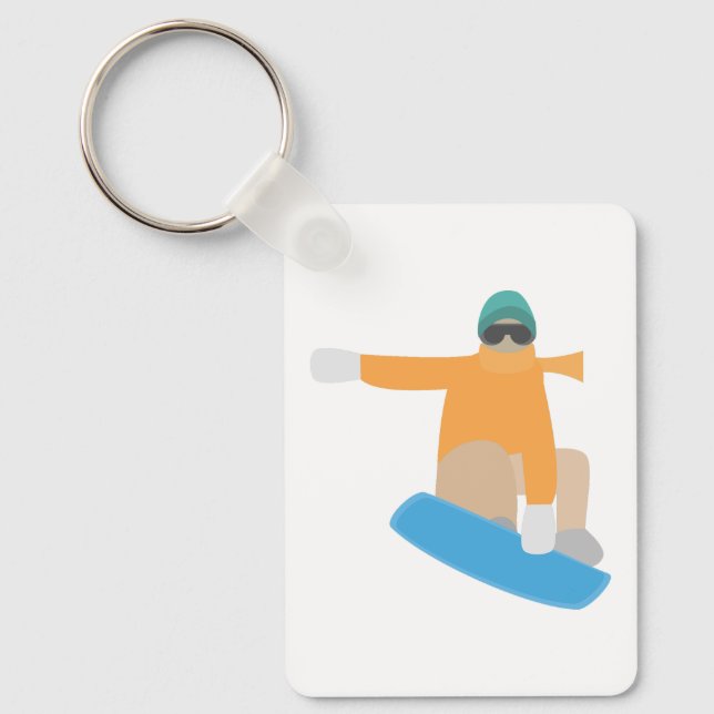 Snowboarder Schlüsselanhänger (Vorderseite)