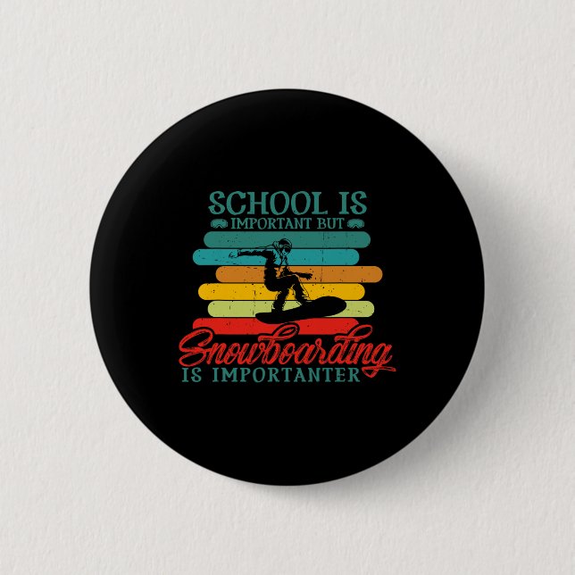 Snowboarder Snowboarder Snowboard Funny Snowboarde Button (Vorderseite)