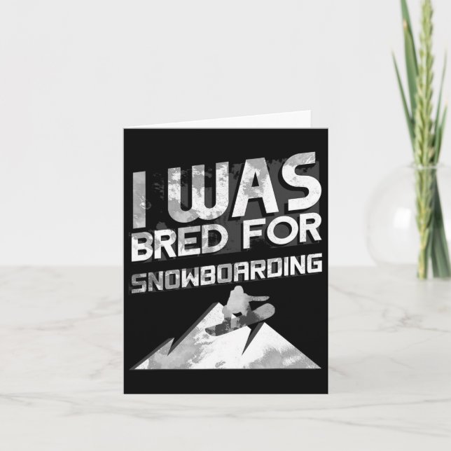 Snowboarder Snowboarder Snowboard Geschenk Karte (Vorderseite)