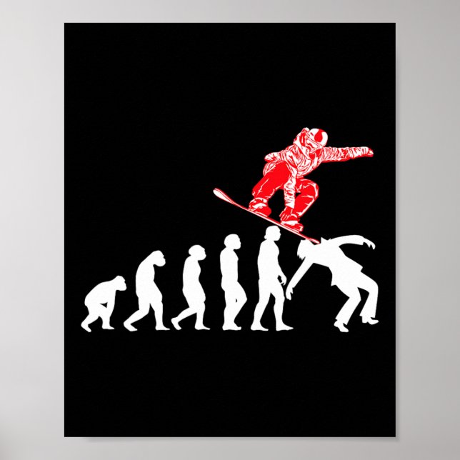 Snowboarder Snowboarder Snowboard Poster (Vorne)