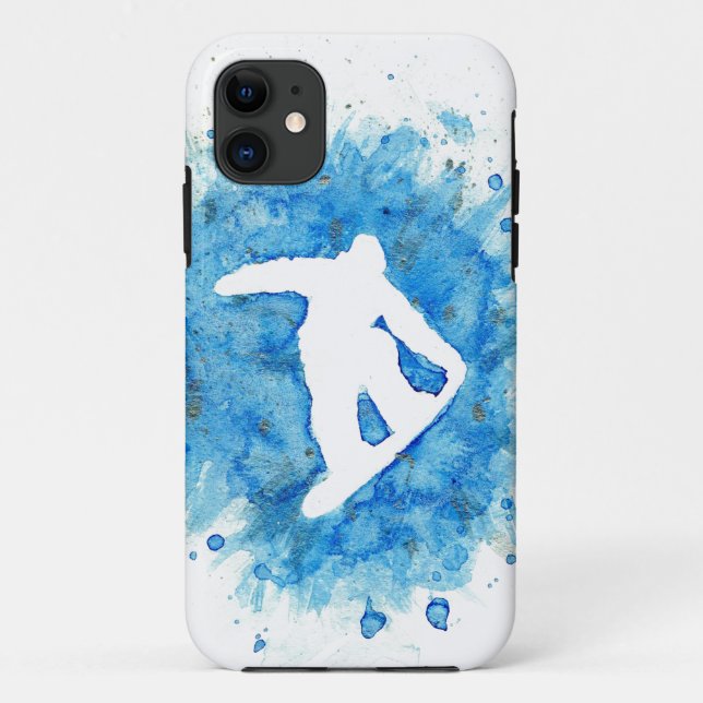 Snowboarder springen Telefon-Kasten Case-Mate iPhone Hülle (Rückseite)