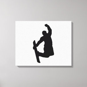 Snowboarder Sprung Leinwanddruck