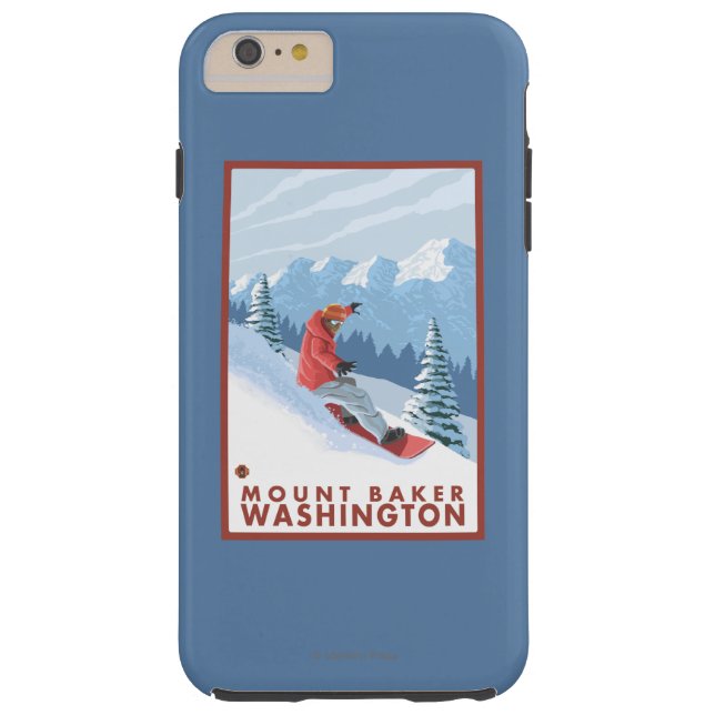Snowboarder-Szene - Berg-Bäcker, Washington Case-Mate iPhone Hülle (Rückseite)