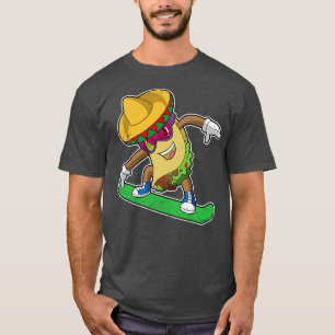 Snowboarder Taco Snowboarden Wintersport T-Shirt