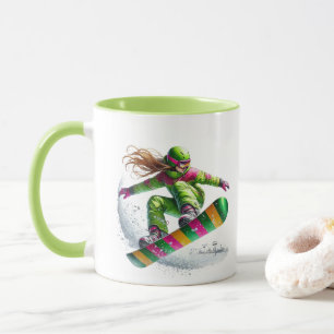 Snowboarder tasse