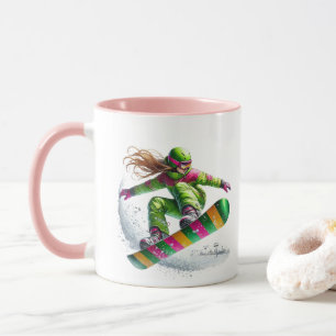 Snowboarder tasse