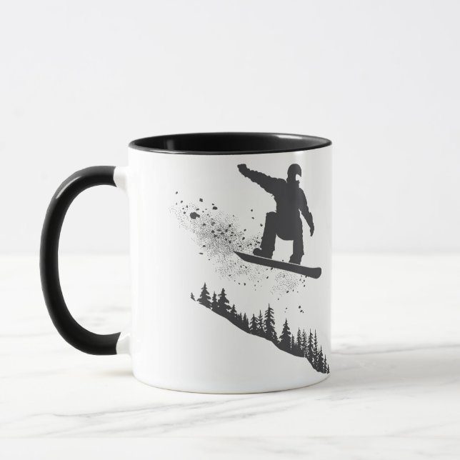 Snowboarder Tasse (Links)