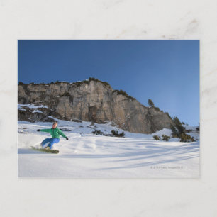 Snowboarder-Trittbrettfahrer Postkarte