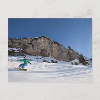 Snowboarder-Trittbrettfahrer Postkarte