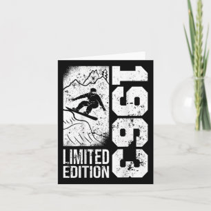 Snowboarder Vintag 1963 Geburtstag Snowboarden Sno Karte