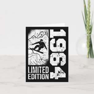 Snowboarder Vintage 1964 Geburtstag Snowboarding S Karte