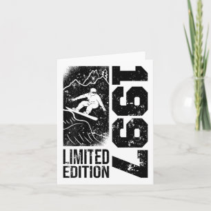 Snowboarder Vintage 1997 Geburtstag Snowboarding S Karte
