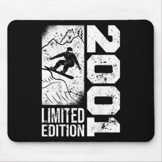 Snowboarder Vintage 2001 Geburtstag Snowboarding S Mousepad