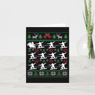 Snowboarder ziehen Weihnachten Snowboarden Karte